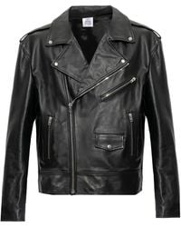 Vetements - Zip-Fastening Leather Jacket - Lyst