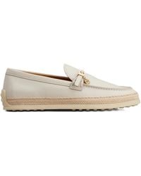 Tod's - Buckle-Detail Leather Loafers - Lyst