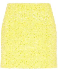 David Koma - Sequin-Embellish Mini Skirt - Lyst