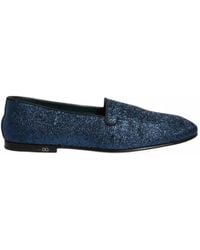 Dolce & Gabbana - Mocassins À Effet Pailleté - Lyst