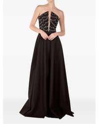 ANDREEA VENECIUC - Etoile Noire Embellished Strapless Gown - Lyst