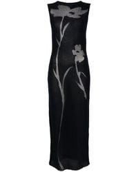 Paloma Wool - Sabado Jacquard-Kleid mit semi-transparenten Blumen - Lyst