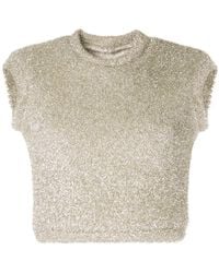 Bambah - Top Crop À Design Texturé - Lyst
