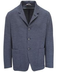 Canali - Textured-Finish Notch-Lapels Blazer - Lyst