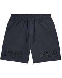 Purple Brand - Lettering Drawstring Shorts - Lyst