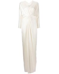 Michelle Mason - Twist-Detail Silk Gown - Lyst