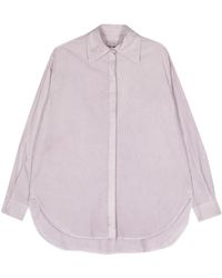 Quira - Gekreukt Katoenen Overhemd - Lyst