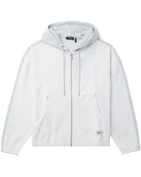 FIVE CM - Hoodie Met Logo-Applicatie En Rits - Lyst