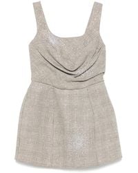 GIUSEPPE DI MORABITO - Rhinestone-Embellished Mini Dress - Lyst