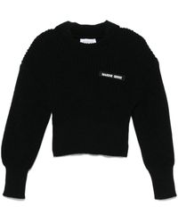 Marine Serre - Half Cardigan Gebreide Trui - Lyst
