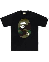 A Bathing Ape - 1St Camo Graphic T-Shirt - Lyst