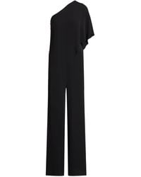 Ralph Lauren - One-Shoulder Cape Jumpsuit - Lyst