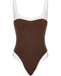 Noire Swimwear - Adele Square-Neck Swimsuit - Lyst
