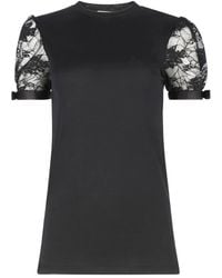 Nina Ricci - Lace-Embroidered T-Shirt - Lyst