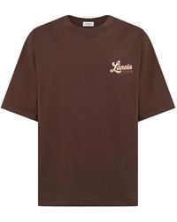 Laneus - T-Shirt À Logo Imprimé - Lyst