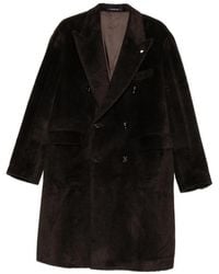 Tagliatore - Double-Breasted Peak-Lapels Coat - Lyst