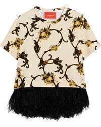 La DoubleJ - Camiseta La Scala (Con Plumas) - Lyst