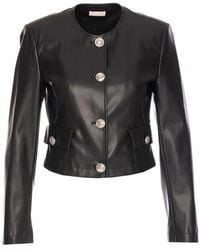 Liu Jo - Cropped-Jacke Mit Rundhalsausschnitt - Lyst
