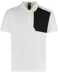 BOSS - Block-Panel Polo Shirt - Lyst