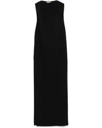 Elisabetta Franchi - Jewel-Detail Crepe Maxi Dress - Lyst