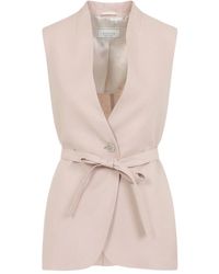 Peserico - Linen Gilet - Lyst