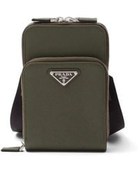 Prada - Saffiano Leather Smartphone Case - Lyst
