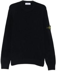 Stone Island - Logo-Patch Long-Sleeve Sweater - Lyst