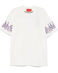 Vision Of Super - Embroidered-Logo T-Shirt - Lyst