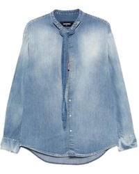 DSquared² - Long-Sleeves Denim Shirt - Lyst