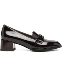 Linda Baumann - Logo-Plaque Patent-Leather Pumps - Lyst