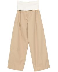 DARKPARK - Wendy Fold-Over Pleated Trousers - Lyst