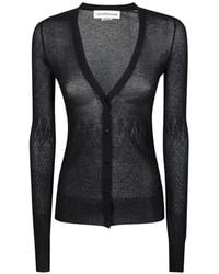 Victoria Beckham - Ribbed Cardigan - Lyst
