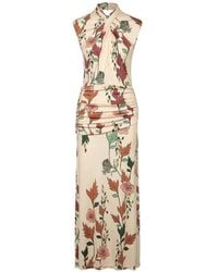Johanna Ortiz - Hibiscus Compass Ruched Maxi Dress - Lyst