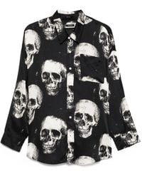 R13 - Camisa con estampado de calaveras - Lyst