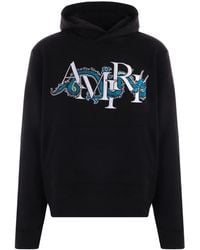 Amiri - Logo-Print Cotton Hoodie - Lyst