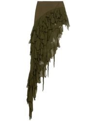 Blumarine - Ruffled Asymmetrical Skirt - Lyst