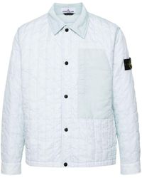 Stone Island - Compass-badge Quilted Jacket - Lyst