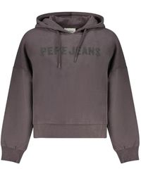 Pepe Jeans - Logo-Print Drawstring Hoodie - Lyst