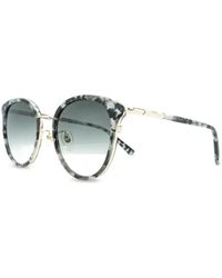 MCM - Marble-Effect Round-Frame Sunglasses - Lyst