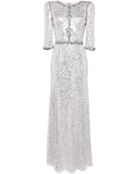 Jenny Packham - Pretty Thing Abendkleid Mit Kristallen - Lyst