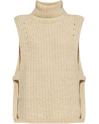Isabel Marant - Top A Coste Con Collo Alto - Lyst