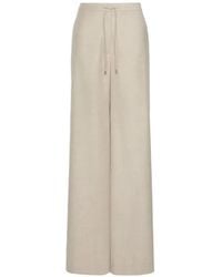 Max Mara - Wool Flannel Joggers - Lyst