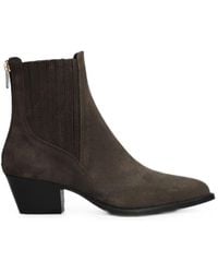 Fabio Rusconi - Elasticated-Side Zip-Up Ankle Boots - Lyst