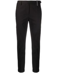 Brunello Cucinelli Строгие Брюки Прямого Кроя - Черный