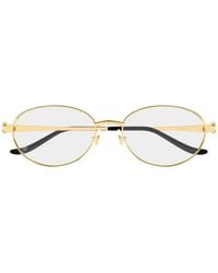Cartier - Lunettes De Vue Panthère De Cartier À Monture Ovale - Lyst