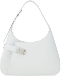 Ferragamo - Large Hobo Leather Shoulder Bag - Lyst