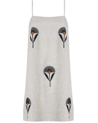 Osklen - Jurk Met Geborduurde Bloemen - Lyst