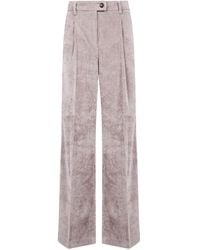 DR. HOPE - Pleated-Front Corduroy Trousers - Lyst