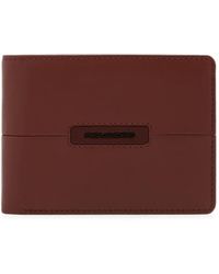 Piquadro - Logo-Plaque Bi-Fold Wallet - Lyst