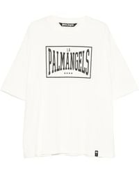 Palm Angels - Logo-Print Drop-Shoulder T-Shirt - Lyst